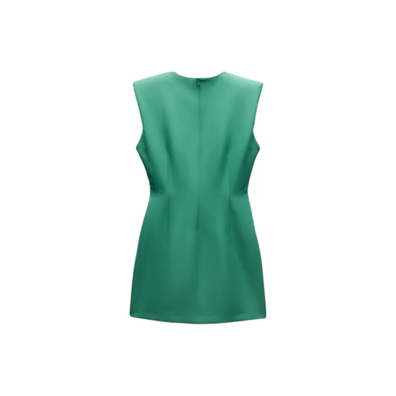 ZARA Sleeveless Dress Women's Apple Green-1