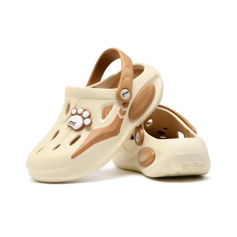EXULL Q Clogs Women's Beige Brown-3