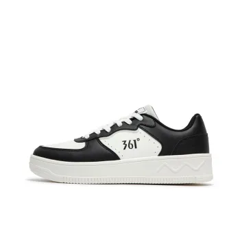 361° Air Force One Anti Slip Wear Resistant Low Top Skateboard Shoes Men's White Black