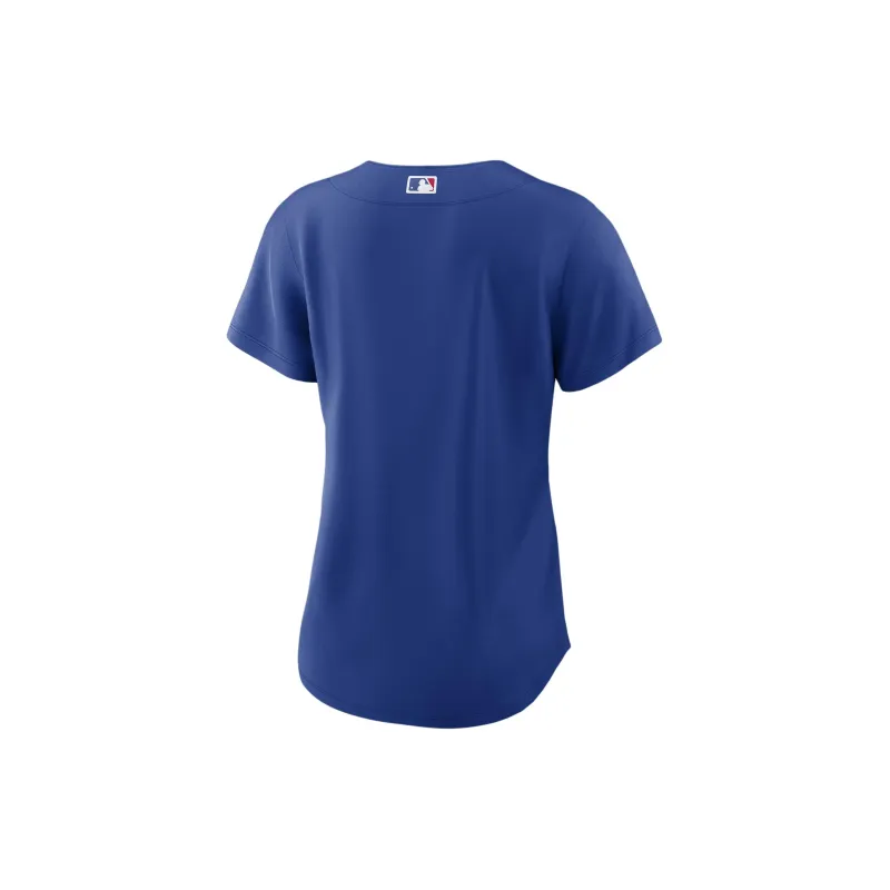 Nike MLB Collaboration Chicago Cubs Baseball Jacket Women's Blue-1