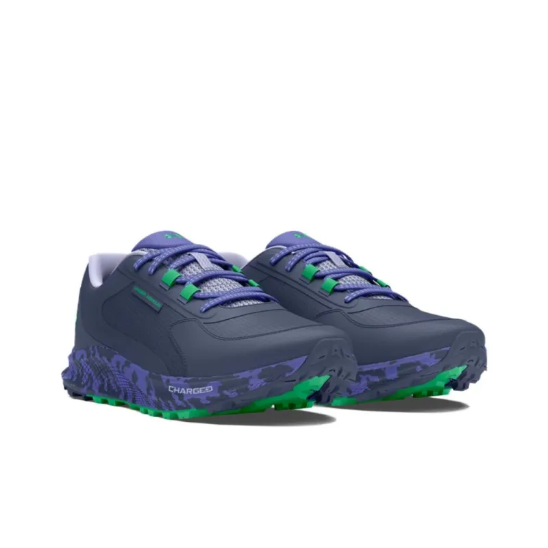 Under Armour Bandit Trail 3 Cushioned Slip-Resistant Low-Top Running Shoes Women's Gray Green-2