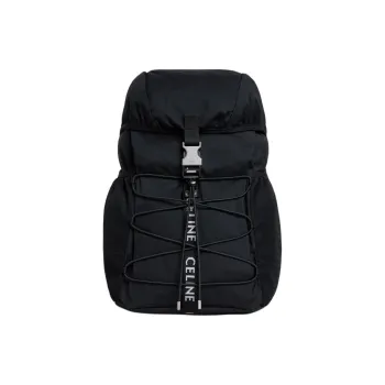 CELINE Fabric Backpack Medium Size Men's Black