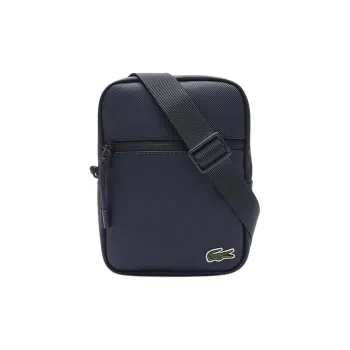 LACOSTE Coated Canvas Bag, Crossbody Bag, Shoulder Bag Regular Men's Marine Blue