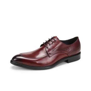 ASTON M.JAZZ Dress Shoes Men Low Top Burgundy/Black