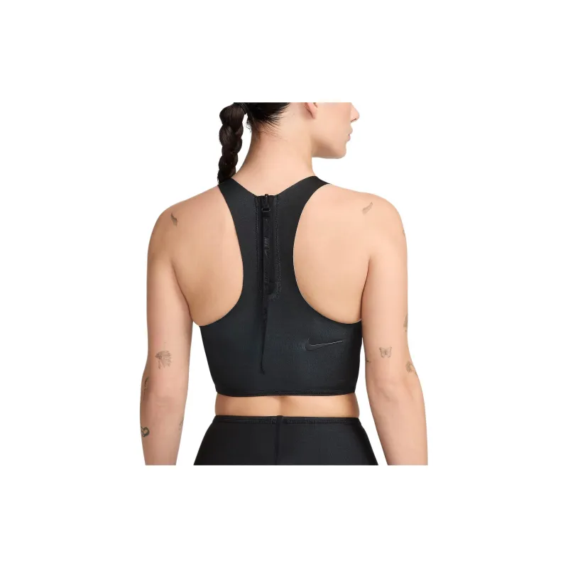 Nike Swim Fusion Women's Reversible Midkini Top Bikini Women's Black-1