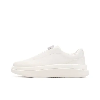 LI NING 1990 Cushioning, Wear Resistant Low Top Casual Shoes Women's Ecru
