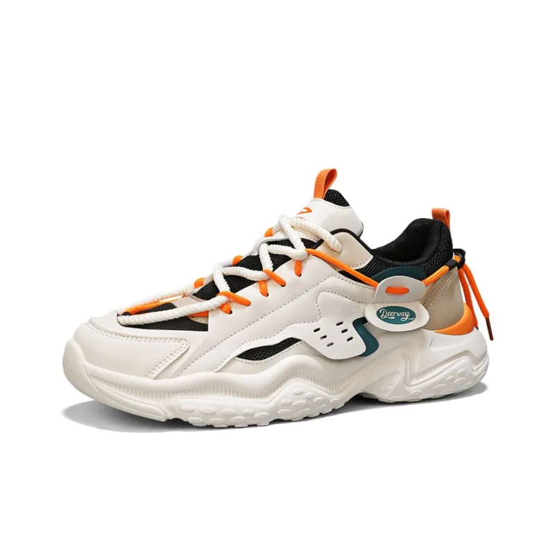 DEERWAY Wear resistant And Lightweight Low Top Chunky Sneakers Men's-19