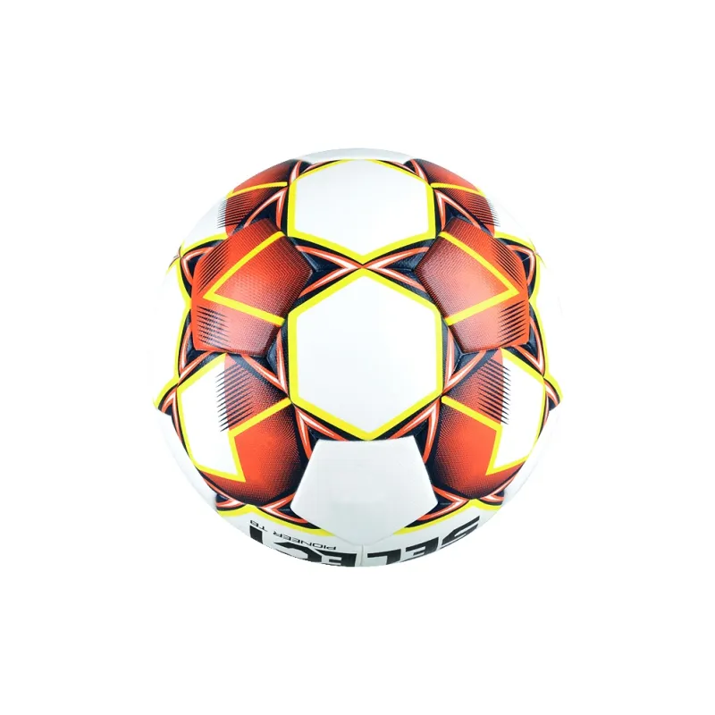 SELECT Size 54 Soccer PU Seamless Thermal bonding Unisex White Orange-2