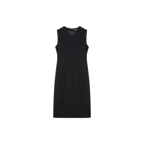 THEORY Sleeveless Dresses Women's Black 001