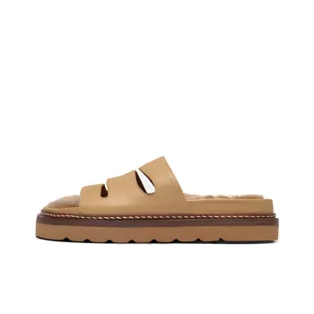 REJINA PYO Slide Slippers 5cm Women's Umber