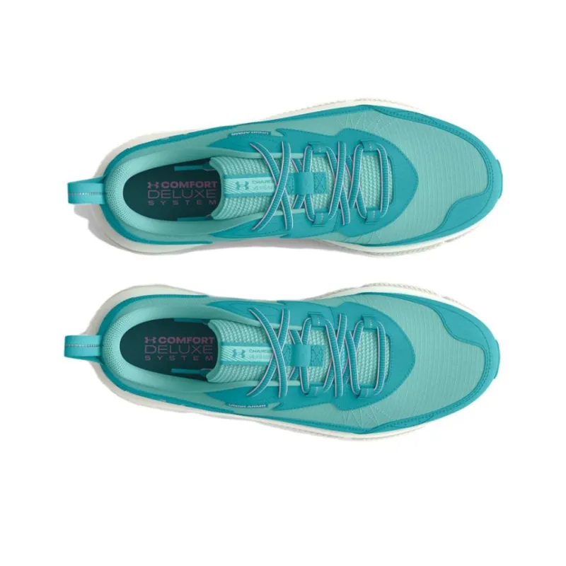 Under Armour Charged Verssert 2 Cushioning, Wear Resistant Low Top Running Shoes Women's Green White-3