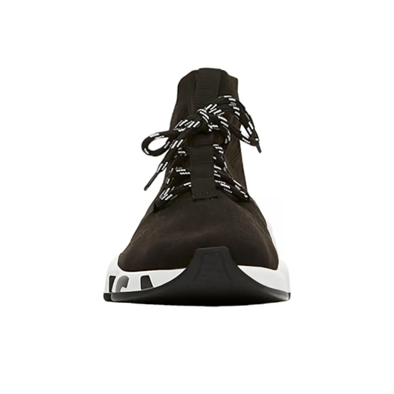 Balenciaga Speed Lace Up Graffiti Black White-2