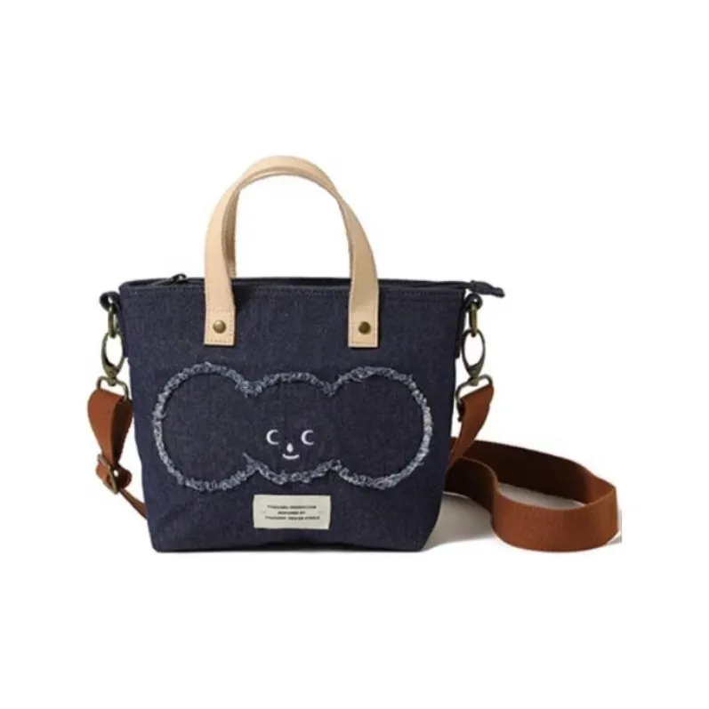 TYAKASHA Fabric Shoulder Bag Crossbody Bag Medium Size Women's Denim Blue-0