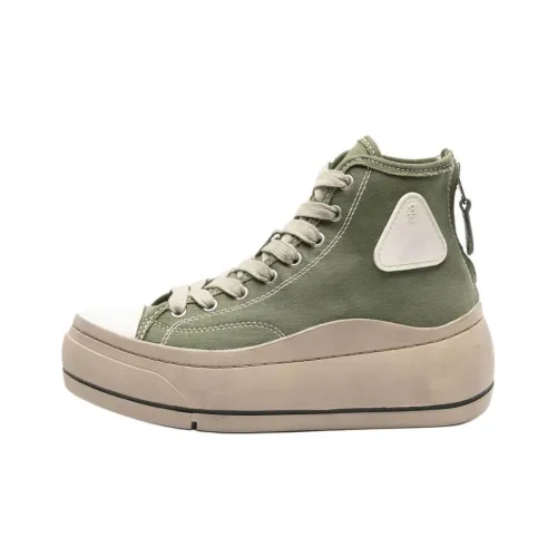 R13 Skateboard Shoes Women's High-Top Green