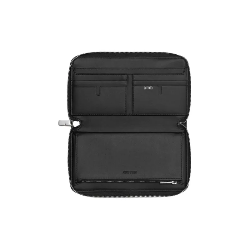 Burberry Polyester Wallet Tubas Men's Black & Calico-3