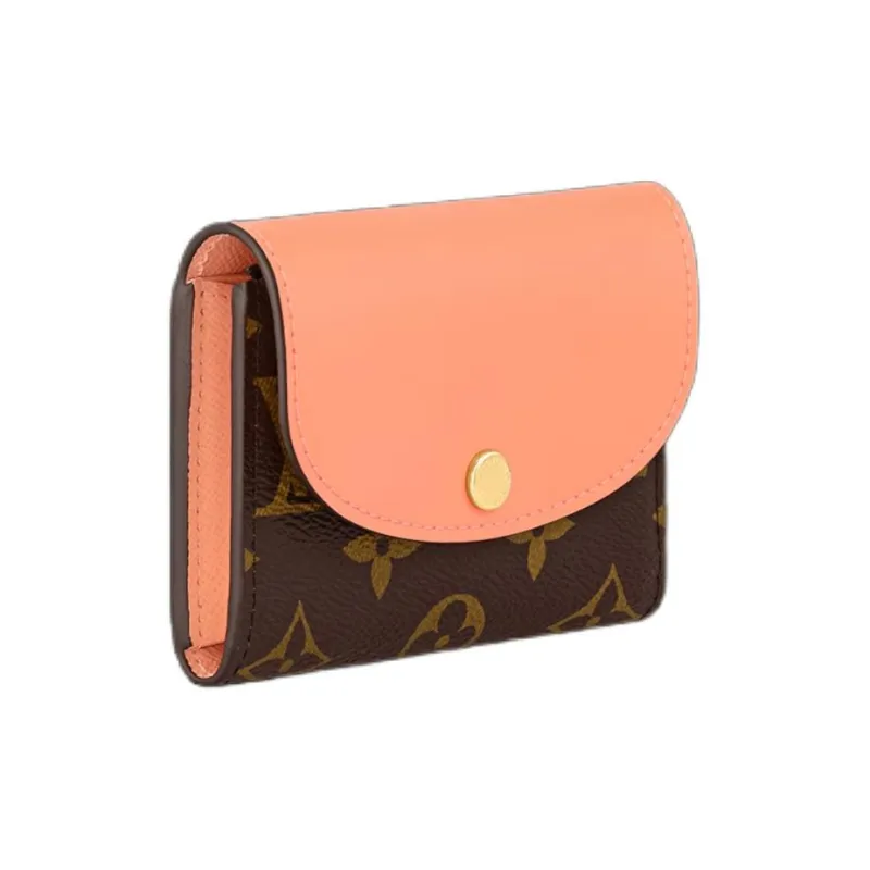 LOUIS VUITTON Rosalie Monogram Canvas Wallet Women's Apricot Orange-1