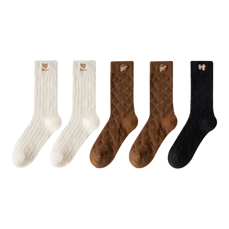 XXLLG Mid Calf Socks Women's 5 Pack-6