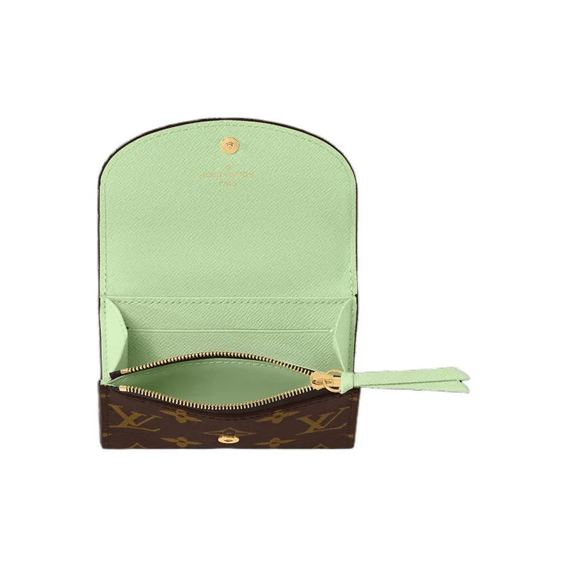 LOUIS VUITTON Rosalie Canvas Wallet Women's Spring Green-3