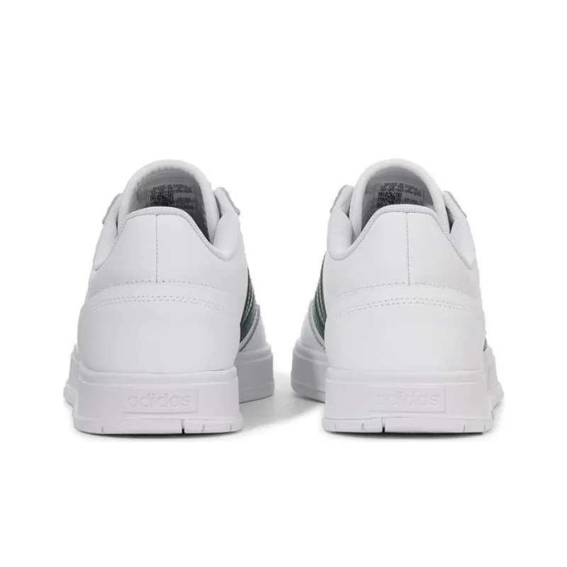 Adidas Neo Gradas Cushioning Wear Resistant Low Top Skateboard Shoes Unisex White Green-4