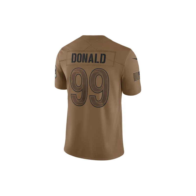 Nike Dri FIT NFL Limited Jersey Rugby Jersey Aaron Donald Los Angeles Rams Men's Brown-1