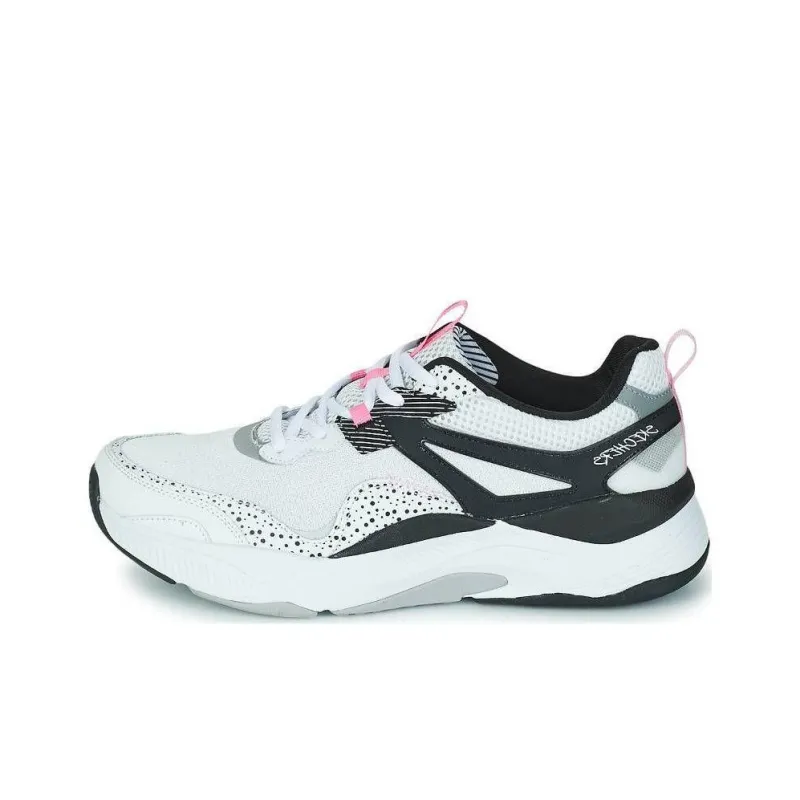 Skechers Mira Big Praise Wear-Resistant Breathable Cushioning Low-Top Running Shoes Women's White Pink-0