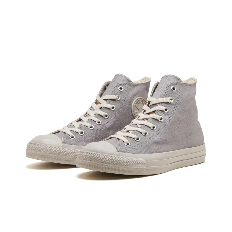 Converse All Star Rubber Patch Abrasion Resistant Breathable High Top Canvas Shoes Unisex Gray Japan Version-2