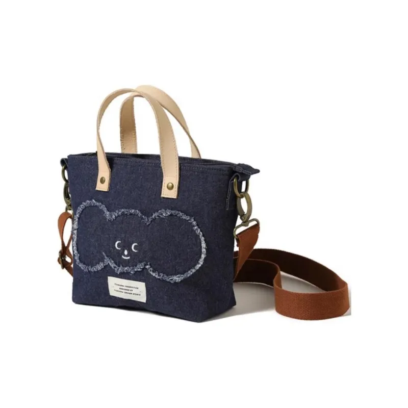 TYAKASHA Fabric Shoulder Bag Crossbody Bag Medium Size Women's Denim Blue-1