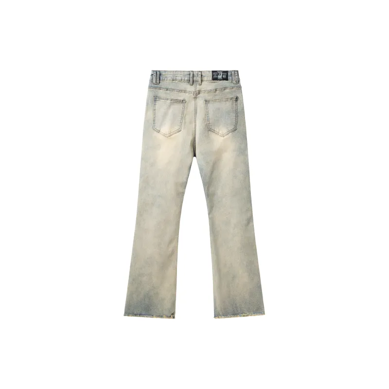 XINYINSU Jeans Unisex Yellow Mud-1