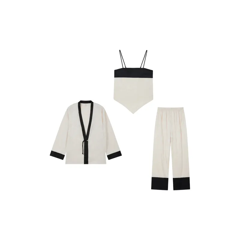 Kosrood Pajama Set Women's White-0