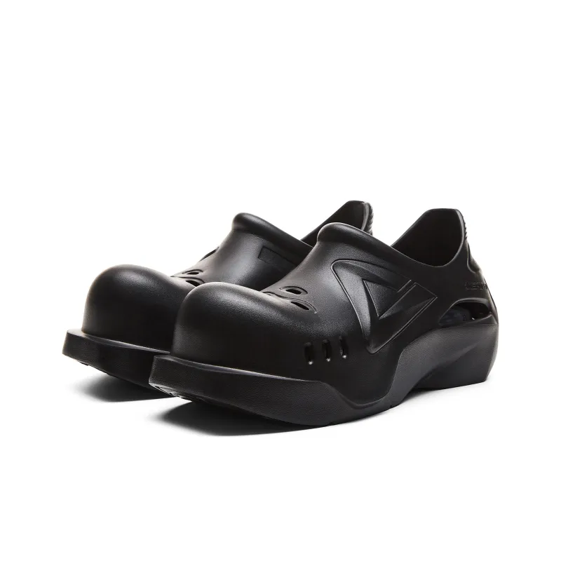 PEAK Taichi Doodle Shoes Clogs Men's All Black-2