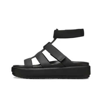 Crocs Brooklyn Luxe Gladiator Sandals 'Black' Women's