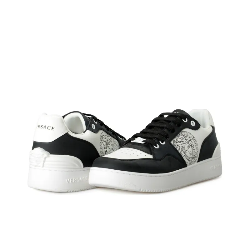 FANSIZHE Low Top Skateboard Shoes Men's Black White-6