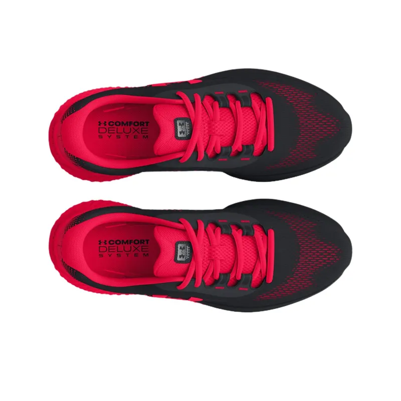 Under Armour Slip Resistant Low Top Running Shoes Men's Black Red-3