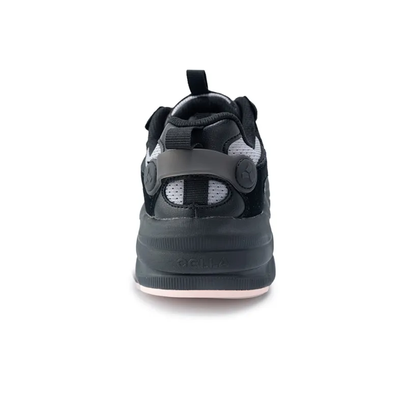 Angela Chunky Sneakers Women's Low Top Obsidian Black/Rose Pink-5