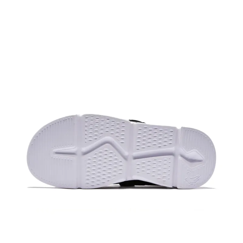 QIAODAN Beach Sandals Men's Black White-5