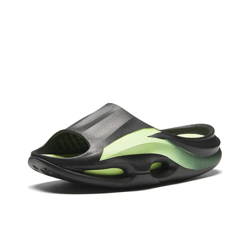 Anta Pool Shadow Slide Slippers Men's Black Green-1