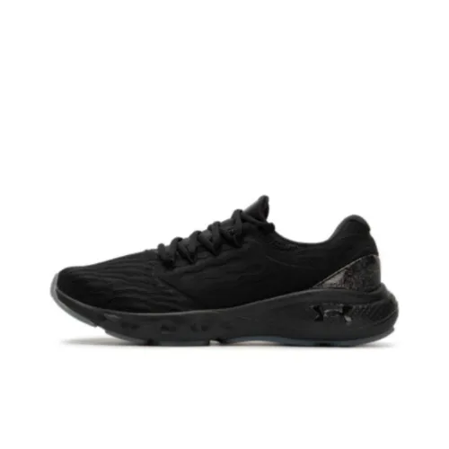Under Armour Charged Vantage Knit Cushioning Anti-Slip Wear-Resistant Breathability Low-Top Running Shoes Men's Black