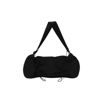 FILA Nylon Shoulder Bag, Crossbody Bag, Handbag Unisex Black