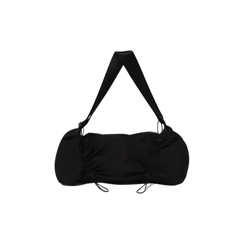 FILA Nylon Shoulder Bag, Crossbody Bag, Handbag Unisex Black-0