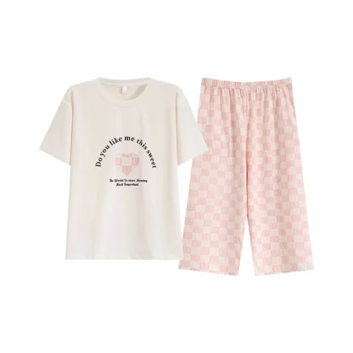 Pretty Lady Pajama Set Women's Apricot