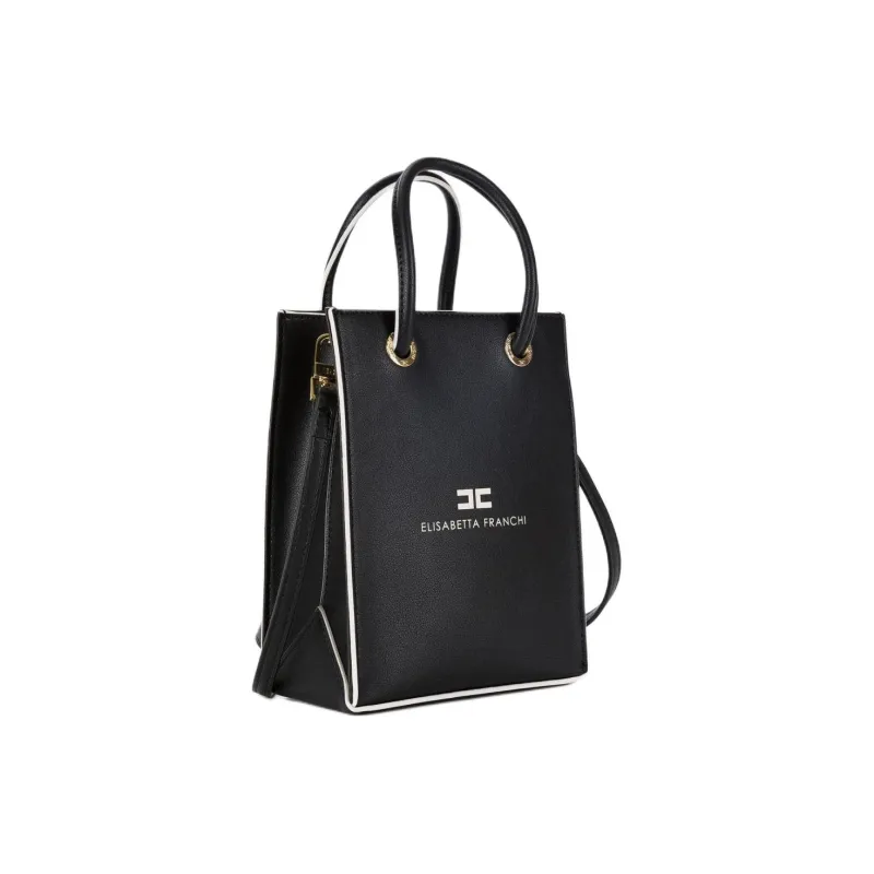 Elisabetta Franchi Acrylic Shoulder Bag Crossbody Bag Handbag Mini Women's Black-2