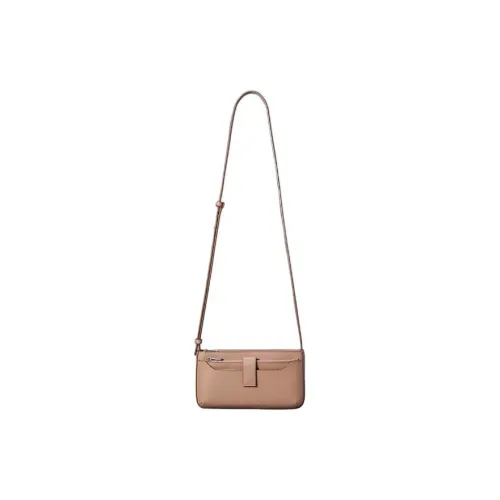 CK/Calvin Klein Polyurethane Shoulder Bag Crossbody Bag Women's Donkey Color