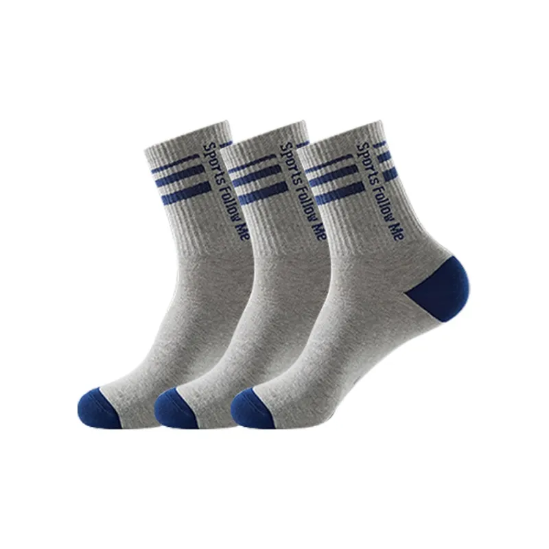 H YXIANG Mid Calf Socks Men's 3 Pack-1