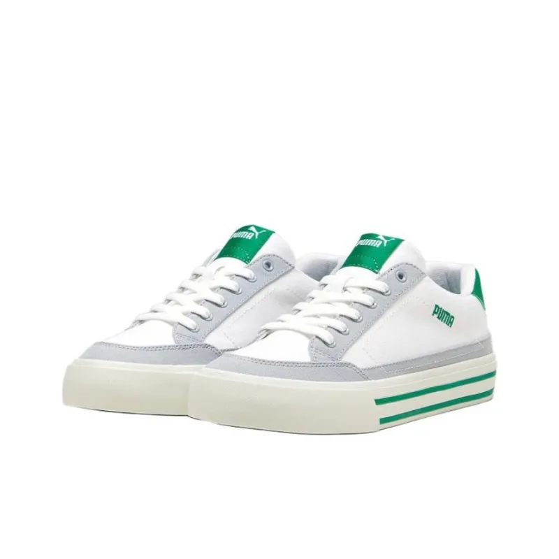 PUMA Court Classic Vulc Sneakers 'White Green'-2