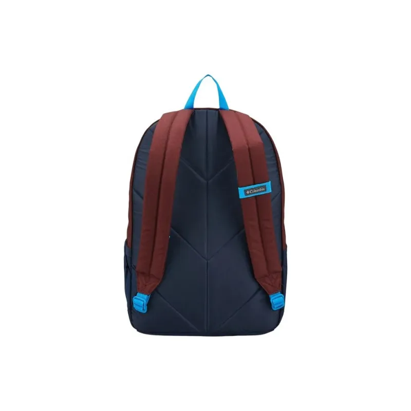 Columbia Polyester Bonded PU Backpack Unisex Blue & Red-2
