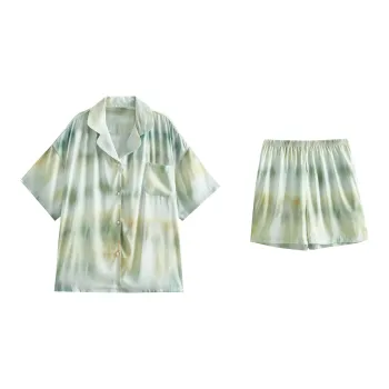 XUANZHITING Pajama Set Women's Green
