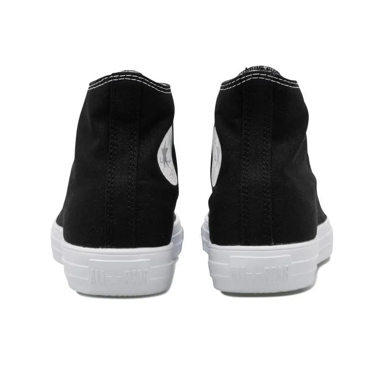 Converse All Star Light HI Abrasion-Resistant Cushioning Slip-Resistant High-Top Canvas Shoes Unisex Black White-4