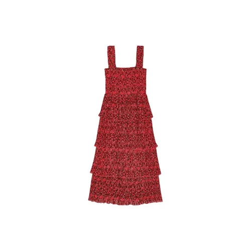 GANNI Slip Dresses Women's Race Red