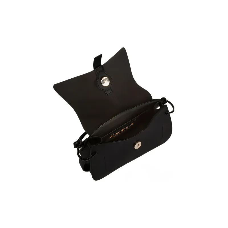 Furla Calfskin Shoulder Bag Crossbody Bag Handbag Mini Women's Black-3