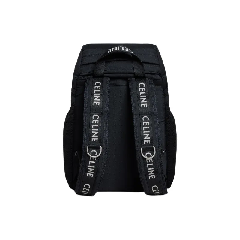 CELINE Fabric Backpack Medium Size Men's Black-2